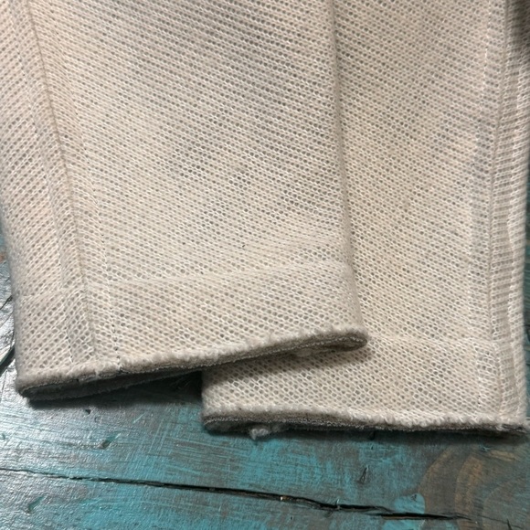 Add Down Cream Wool Hooded Jacket Size 4 Neutral Minimalist - Picture 5 of 16